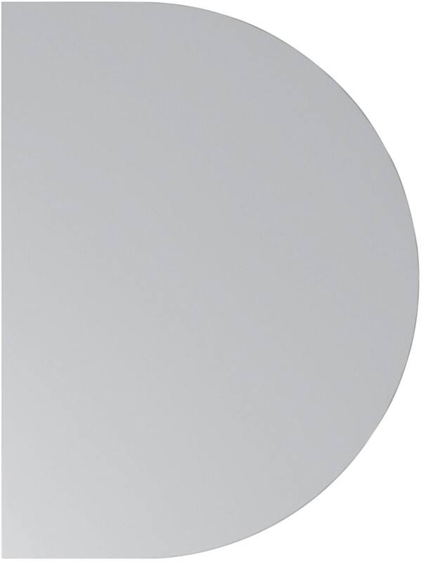 Hammerbacher Höhenverstellbare Schreibtisch-Erweiterungsplatte Melamin mit Spanplatte Silber T-Fuß 600 x 800 x 680 mm Mit Aufbau