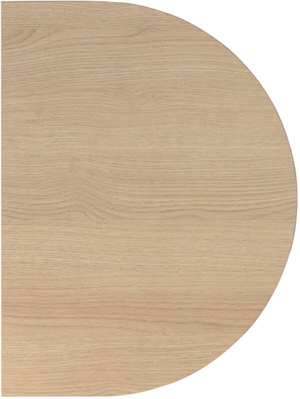 Hammerbacher Nicht Höhenverstellbare Schreibtisch-Erweiterungsplatte Melamin mit Spanplatte Weißer T-Fuß 600 x 600 x 720 mm Mit Aufbau