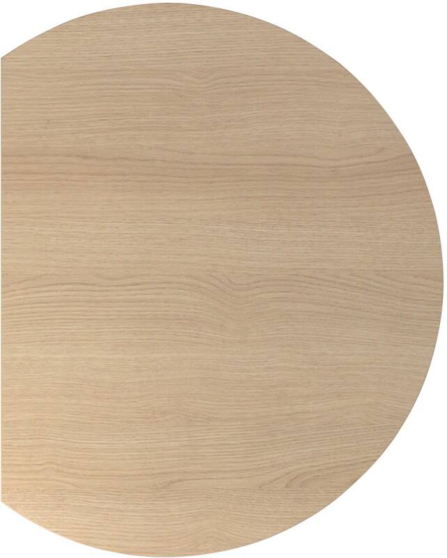 Hammerbacher Nicht Höhenverstellbare Schreibtisch-Erweiterungsplatte Melamin mit Spanplatte Weißer T-Fuß 800 x 800 x 720 mm Mit Aufbau