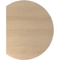 Hammerbacher Nicht Höhenverstellbare Schreibtisch-Erweiterungsplatte Melamin mit Spanplatte Weißer T-Fuß 800 x 800 x 720 mm Mit Aufbau