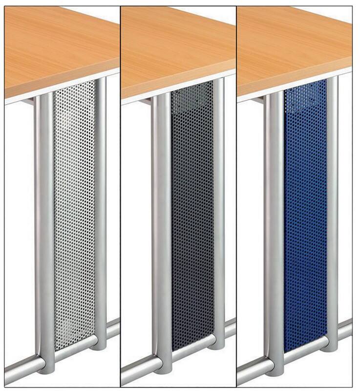 Hammerbacher Nicht Höhenverstellbare Seitenwände Melamin Silber Mit Aufbau