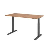 Hammerbacher VXMKA16/N/GDEAUFB Sitz-Stehschreibtisch Walnuss 1.600 x 800 x 1.200 mm