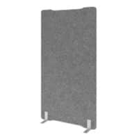 Hammerbacher Akustik-Trennwand Fleece Grau 1.000 x 250 x 1.800 mm