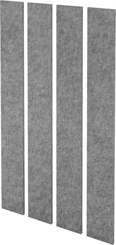 Hammerbacher Akustik-Wandelement Fleece Grau 250 x 250 x 2.000 mm
