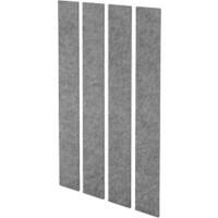 Hammerbacher Akustik-Wandelement Fleece Grau 250 x 250 x 2.000 mm