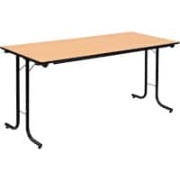 Sodematub Klapptisch Schwarz Stahl 160 x 70 x 74 mm