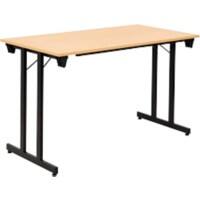 Sodematub Klapptisch Schwarz Stahl 120 x 70 x 74 mm