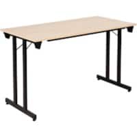 Sodematub Klapptisch Schwarz Stahl 120 x 70 x 74 mm
