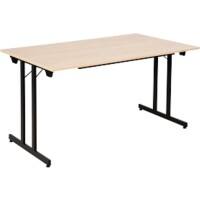 Sodematub Klapptisch Schwarz Stahl 140 x 80 x 74 mm