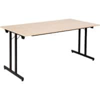 Sodematub Klapptisch Schwarz Stahl 160 x 80 x 74 mm