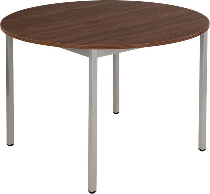 Sodematub Rundtisch Walnuss Stahl 1.100 x 600 x 740 mm