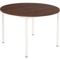 Sodematub Rundtisch Nussbaum Stahl 1.100 x 600 x 740 mm
