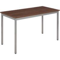 Sodematub Tisch Nussbaum Stahl 1200 x 600 x 740 mm