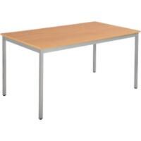 Sodematub Tisch Buche Stahl 1400 x 600 x 740 mm