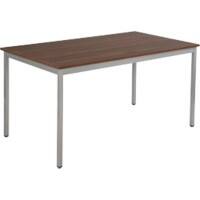 Sodematub Tisch Nussbaum Stahl 1400 x 600 x 740 mm