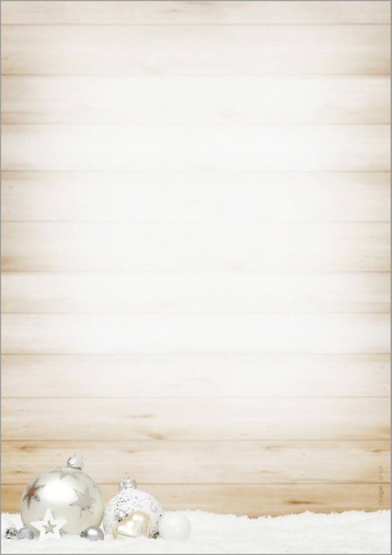 Sigel Weihnachten DIN A4 Briefpapier Beige, Weiß  90 g/m² 100 Stück