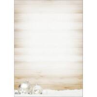 Sigel Weihnachten DIN A4 Briefpapier Beige, Weiß  90 g/m² 100 Stück