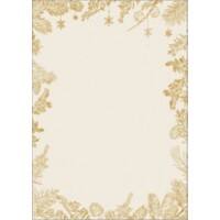 Sigel Weihnachten DIN A4 Briefpapier Gold  90 g/m² 100 Stück