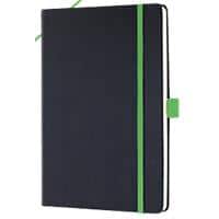 Sigel Conceptum Notebook DIN A5 Punktkariert Seitlich gebunden Kunststoff Hardback Schwarz, Grün Perforiert 97 Seiten