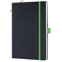 Sigel Conceptum Notizbuch Englisch DIN A5 Punktkariert Seitlich gebunden Perforiert 97 Seiten Kunststoff Hardback Schwarz, Grün