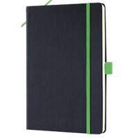 Sigel Conceptum Notebook DIN A5 Punktkariert Seitlich gebunden Kunststoff Hardback Schwarz, Grün Perforiert 97 Seiten