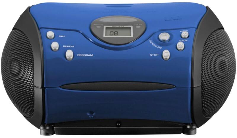 Lenco Boombox SCD-24 Schwarz, Blau