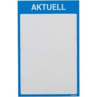 Ultradex DIN A4 Inforahmen Magnetisch Blau nicht haftend Kunststoff 8890A07 22,5 (B) x 35,2 (H) cm 5 Stück