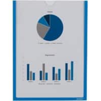 Ultradex DIN A4 Inforahmen Magnetisch Blau nicht haftend Kunststoff 920507 22,5 (B) x 30,2 (H) cm 5 Stück
