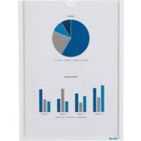 Ultradex DIN A4 Inforahmen Magnetisch Weiß nicht haftend Kunststoff 920508 22,5 (B) x 30,2 (H) cm 5 Stück