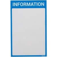 Ultradex DIN A4 Inforahmen Magnetisch Blau nicht haftend Kunststoff 8890I07 22,5 (B) x 35,2 (H) cm 5 Stück