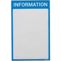 Ultradex DIN A4 Inforahmen Magnetisch Blau PET (Polyethylenterephthalat) 8890I07 22,5 (B) x 35,2 (H) cm 5 Stück