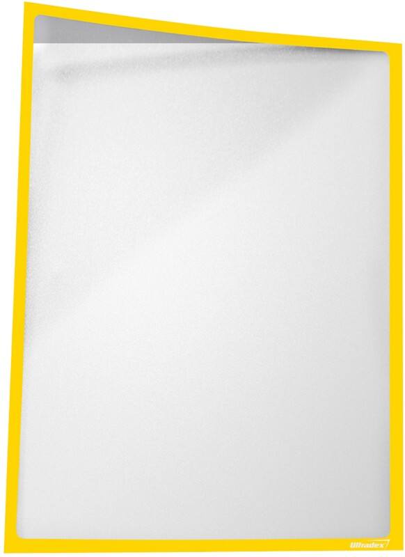Ultradex DIN A3 Inforahmen Magnetisch Gelb Kunststoff 889302 43,5 (B) x 31,2 (H) cm 5 Stück