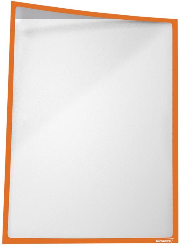 Ultradex DIN A3 Inforahmen Magnetisch Pastell Orange Kunststoff 889341 31,2 (B) x 43,5 (H) cm 5 Stück