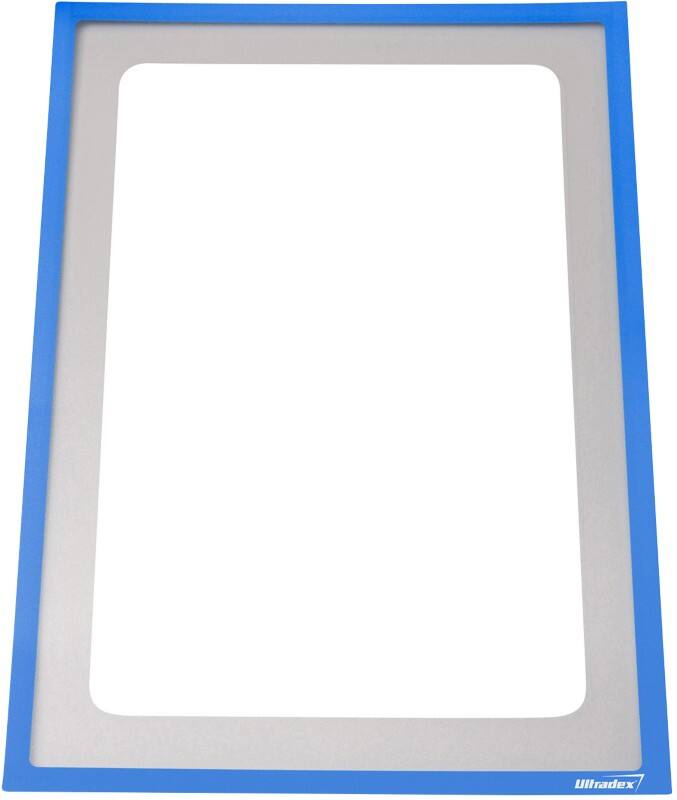 Ultradex DIN A4 Inforahmen Selbstklebend Blau Haftend Kunststoff 879507 22,5 (B) x 31,2 (H) cm 5 Stück