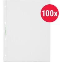 Kolma Linea Verde Klarsichthüllen DIN A4 Genarbt Transparent PP (Polypropylen) 4 Löcher 57.880.00 100 Stück