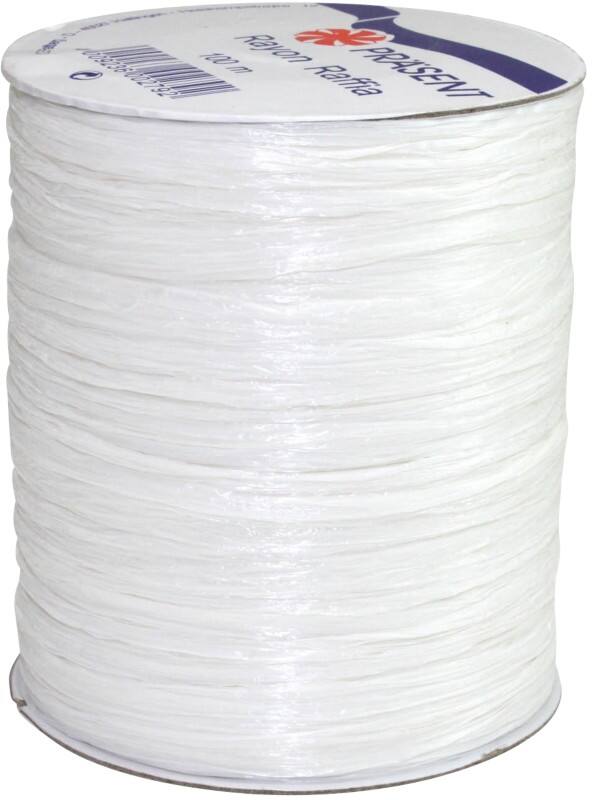 PRAESENT Bastband 133-601 Weiß 5 mm x 100 m 3 Stück