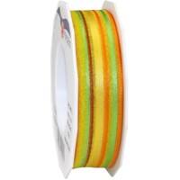 PRAESENT Organza 5692520-620 Orange, Limette 25 mm x 20 m 2 Stück