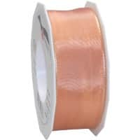 PRAESENT Seidenband 4644025-123 Apricot 40 mm x 25 m 2 Stück