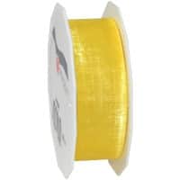PRAESENT Organza 6012525-605 Gelb 25 mm x 25 m 3 Stück