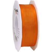 PRAESENT Organza 4834025-620  Orange 40 mm x 25 m 2 Stück