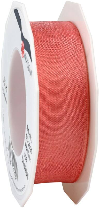 PRAESENT Organza 6072525-508 Koralle  25 mm x 25 m 2 Stück