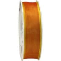 PRAESENT Organza 6072525-509 Orange  25 mm x 25 m 2 Stück