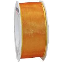 PRAESENT Organza 6074025-509  Orange  40 mm x 25 m 2 Stück