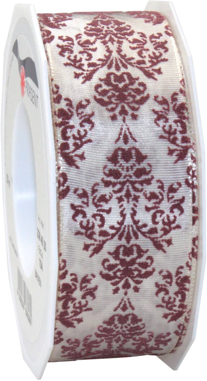 PRAESENT Ornament 2384020-020 Créme, Altrosa 40 mm x 20 m 2 Stück