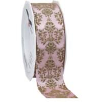 PRAESENT Ornament 2384020-121 Rosa, Taupe 40 mm x 20 m 2 Stück