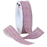 PRAESENT Leinenband 4052515-021 Altrosa, Creme 25 mm x 15 m 2 Stück