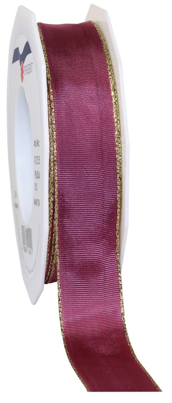 PRAESENT Seidenband 4722525-603 Beerensorbet 25 mm x 25 m 2 Stück