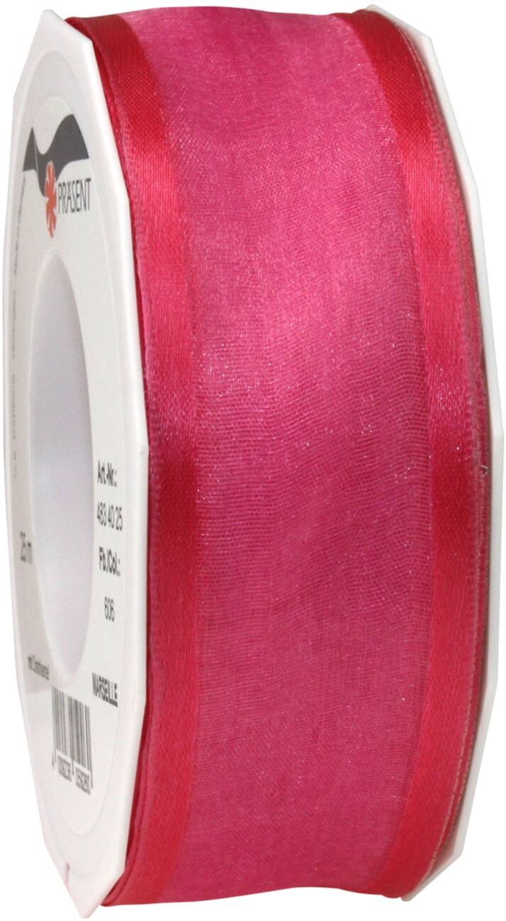 PRAESENT Organza 4834025-606  Koralle 40 mm x 25 m 2 Stück
