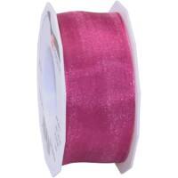 PRAESENT Organza 6074025-169  Magenta  40 mm x 25 m 2 Stück