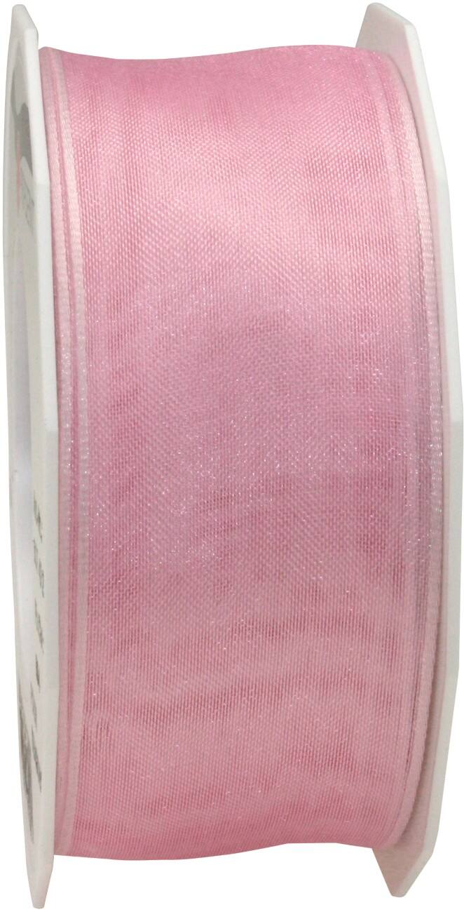 PRAESENT Organza 6074025-220  Hellrosa  40 mm x 25 m 2 Stück